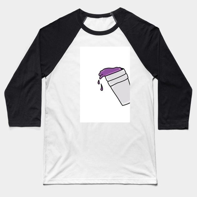 Lean'nn with da double cup of purple drank! Dirty Sprite! Baseball T-Shirt by Orfox56986